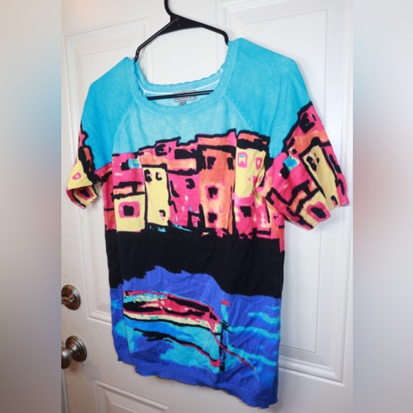 Joseph A china pattern blouse SIZE MEDIUM - Picture 2 of 3